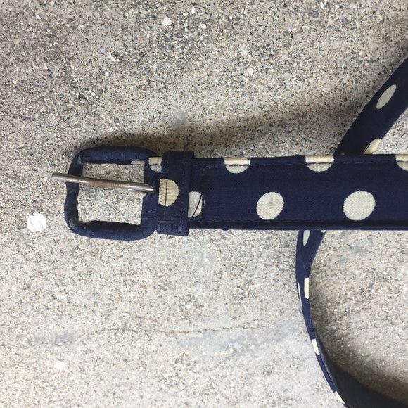 Vintage Dotty Fabric Belt. 3/4" width - Picture 3 of 5